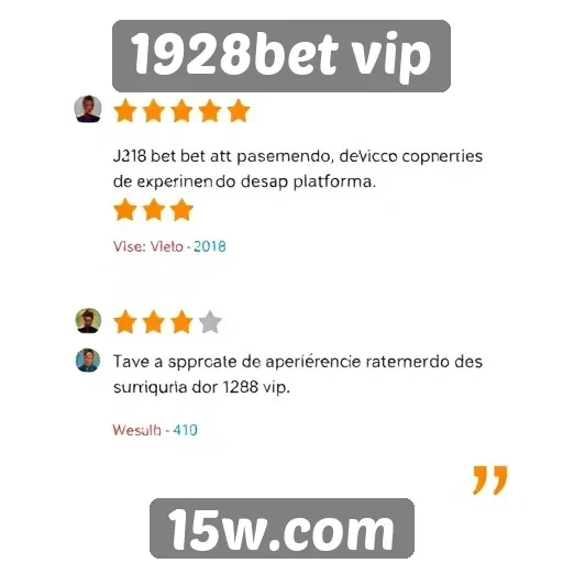Avaliações de usuários sobre o atendimento do 1928bet vip